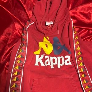 Kappa Red Hoodie with Logo
